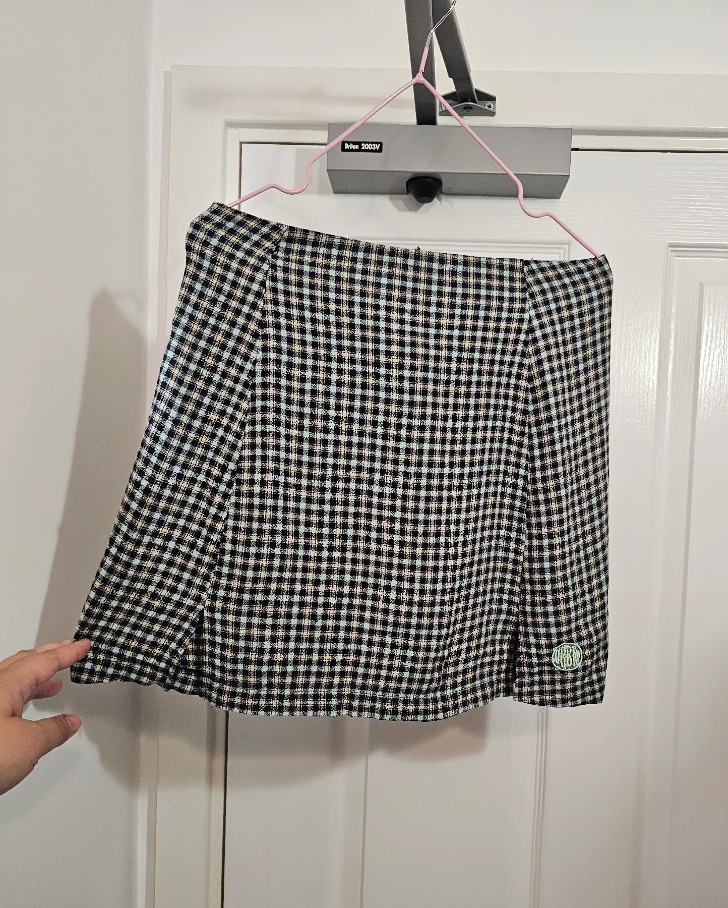 Urban Outfitters Plaid Side-Slit Mini Skirt, Size XS