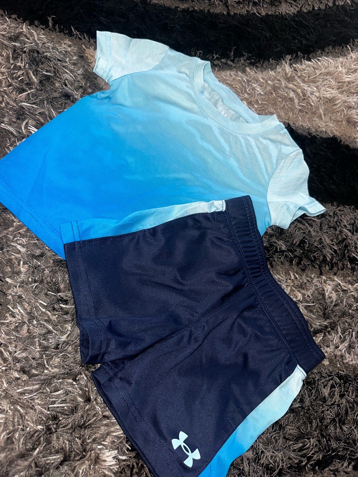 Boys under armour short set