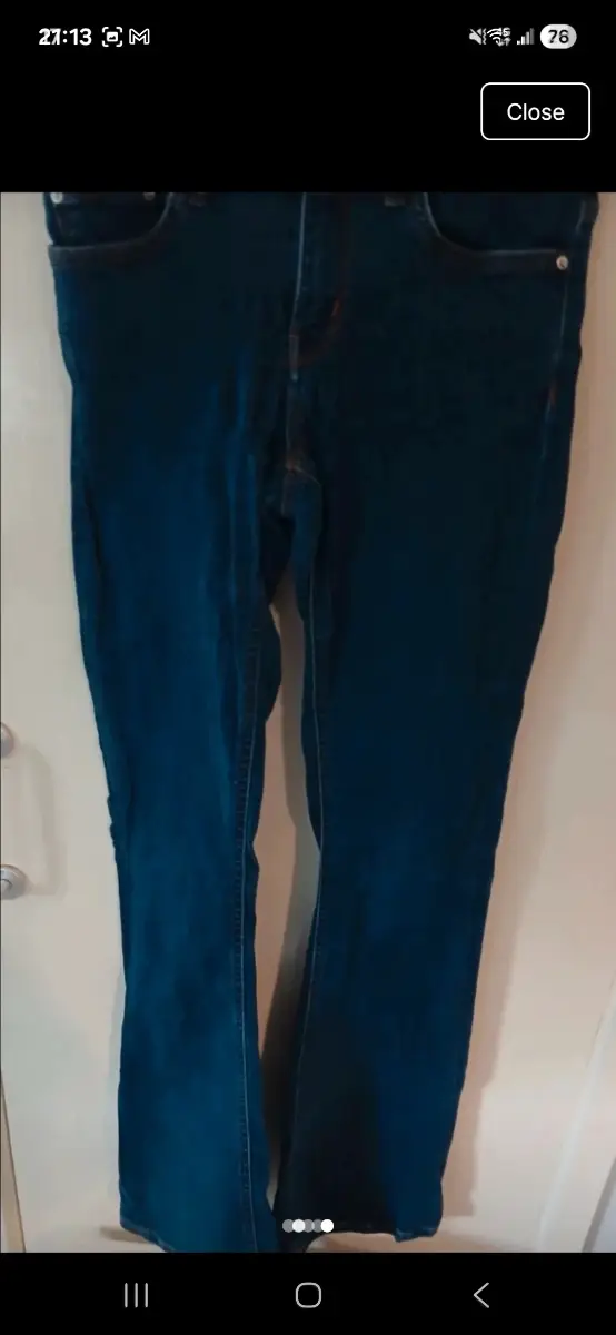 Zara dark blue jeans.  Size 6