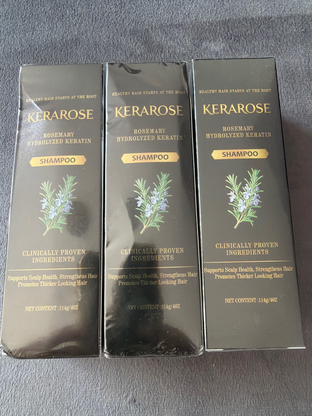 x 3 Kerarose Rosemary Hydrolyzed Keroetin