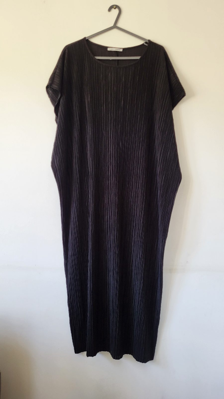 Women's Zara Black Stretchy Kaftan Style Dress Size 16-18 XL