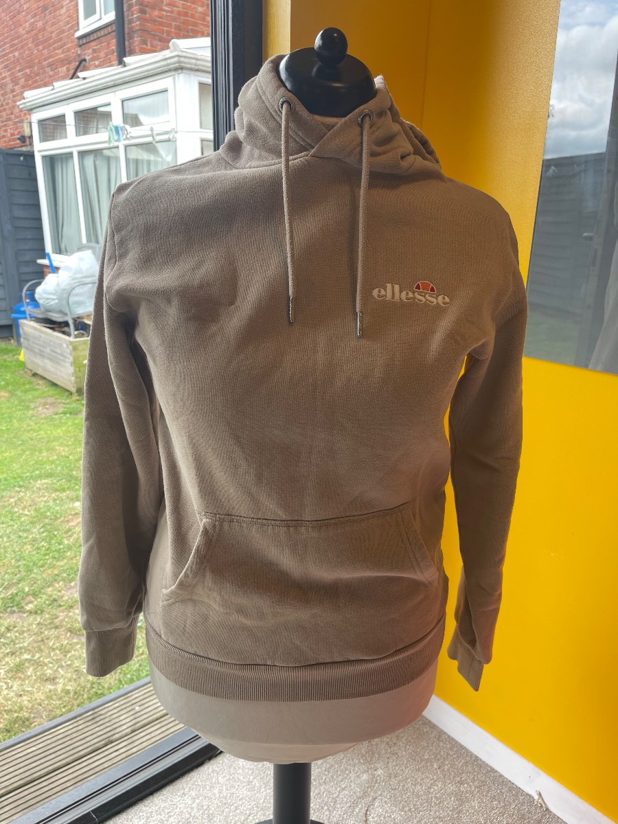 Vintage Ellesse Hoodie beige colour Size Small