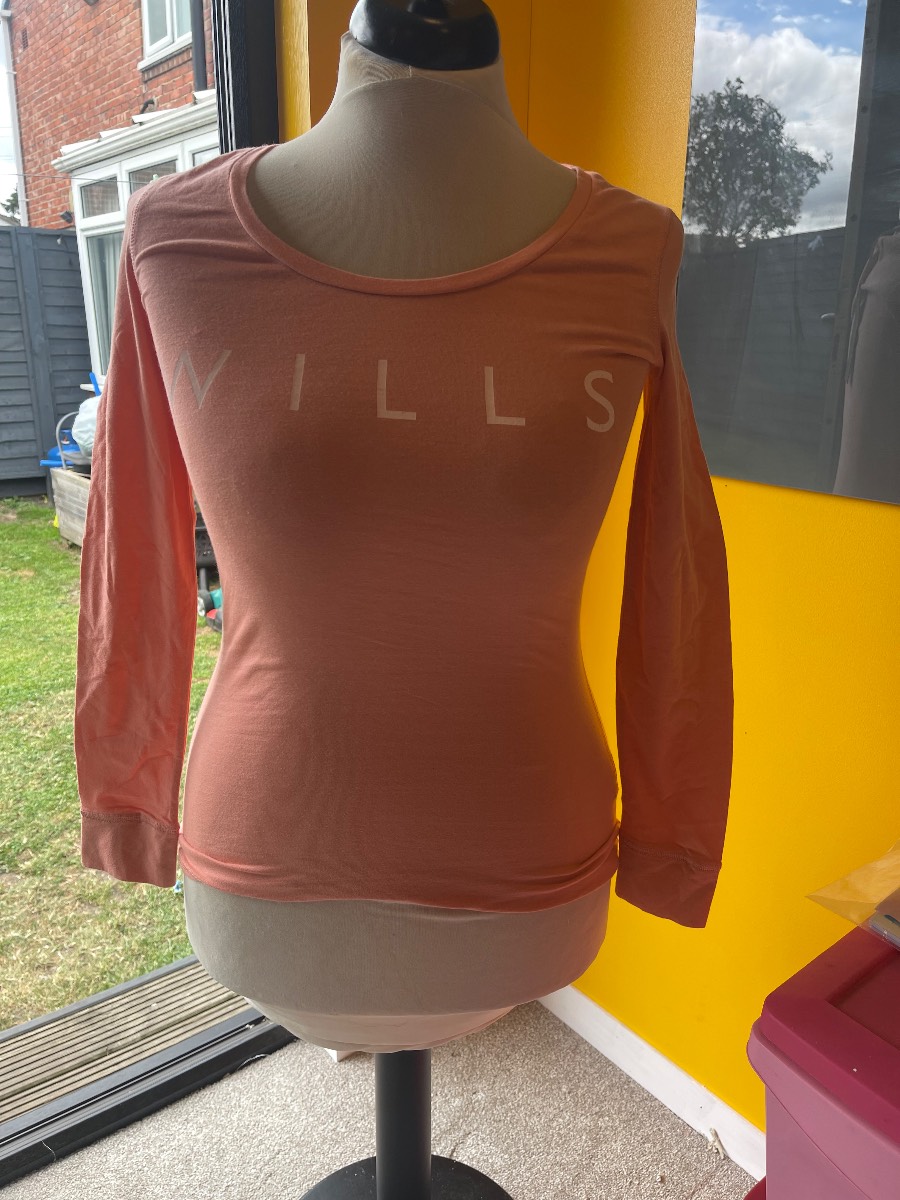 Jack Wills Pink Long Sleeved T-shirt size 12 BNWT