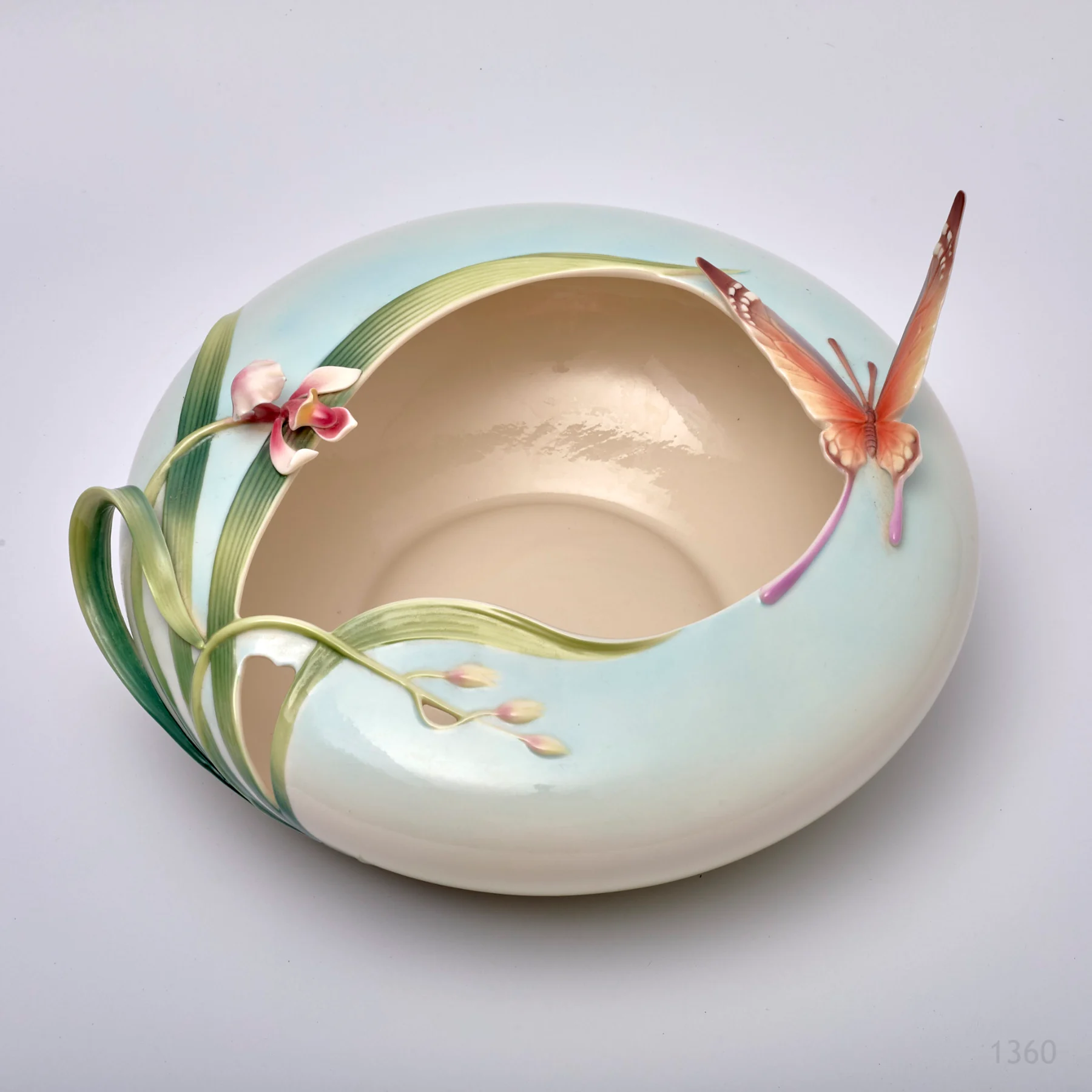 Franz Porcelain 3D Butterfly Vase/ Centrepiece
