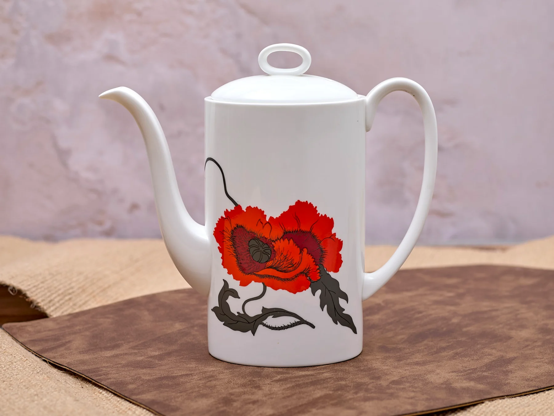 Vintage Wedgewood Corn poppy Coffee Pot