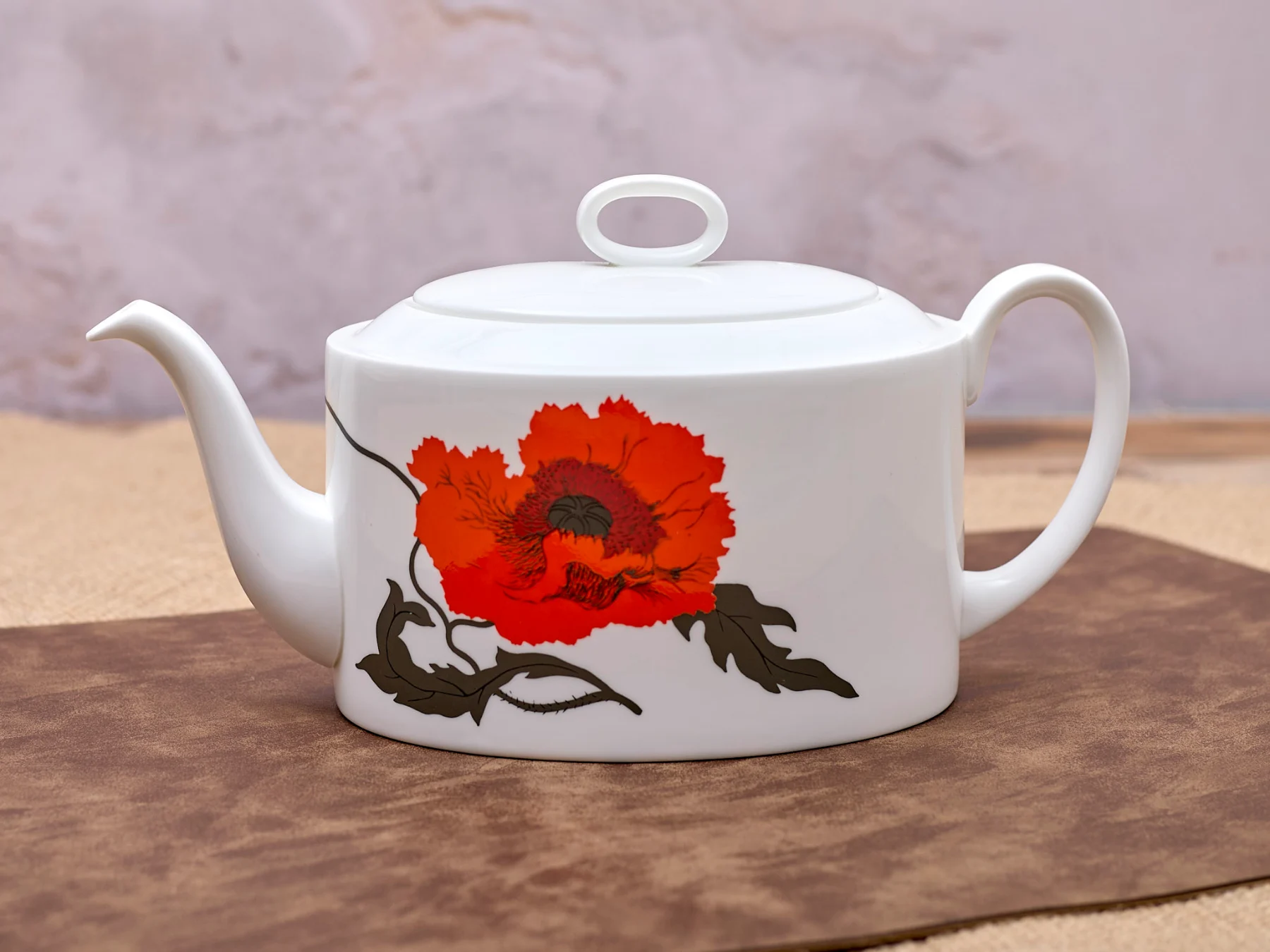 Vintage Wedgewood Corn Poppy Tea Pot