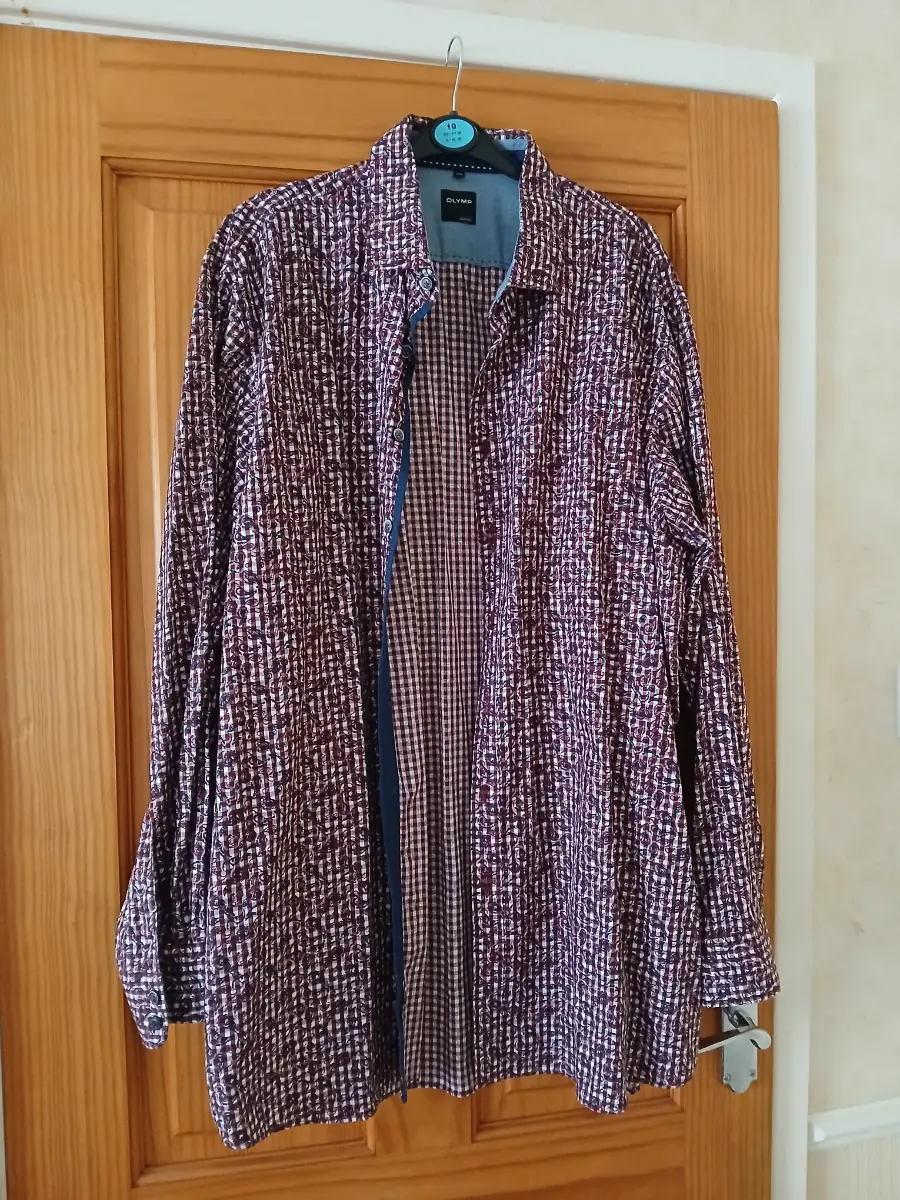 Men's patterned long sleeve shirt