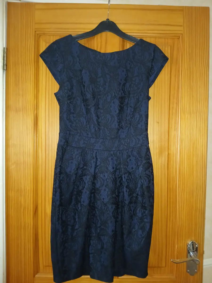 Navy fitted dress