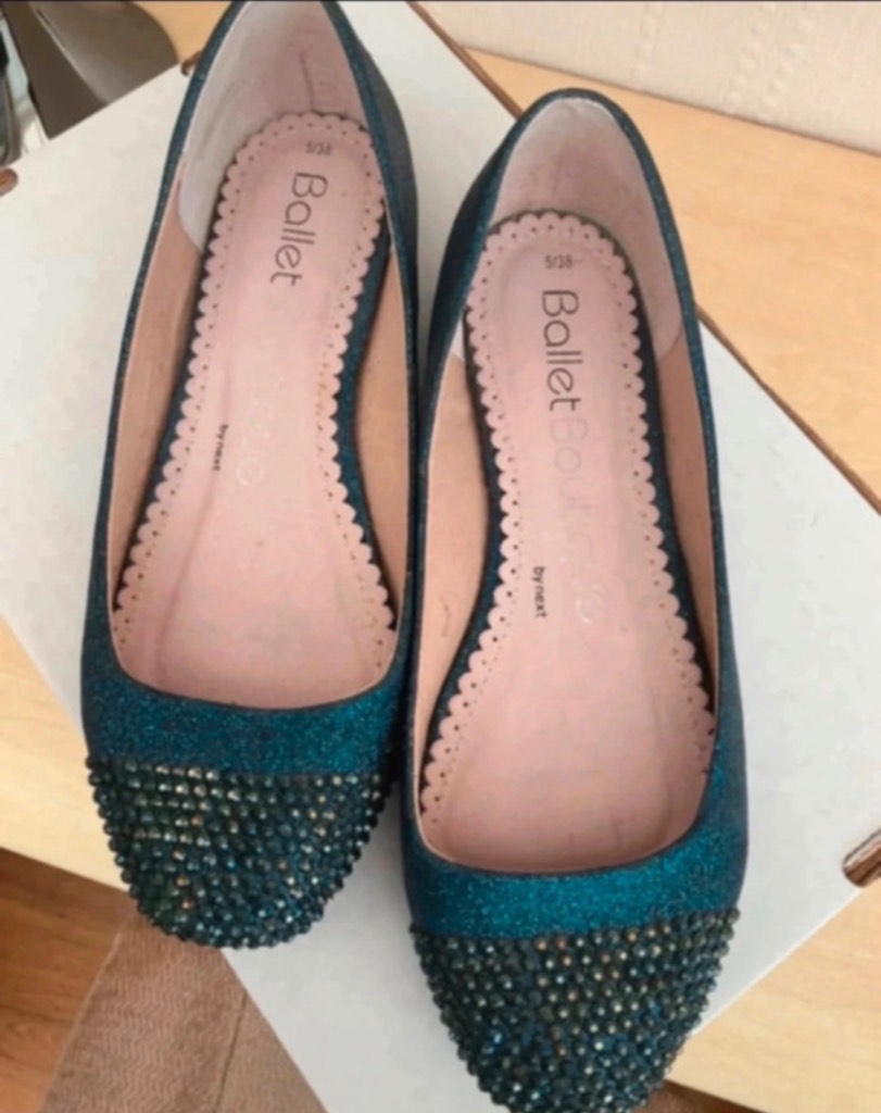 Next Blue ballerina pretty pumps size 5