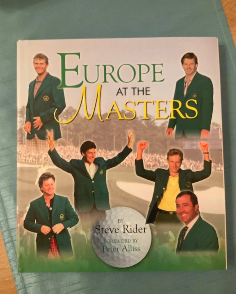 Europe at the masters golf book