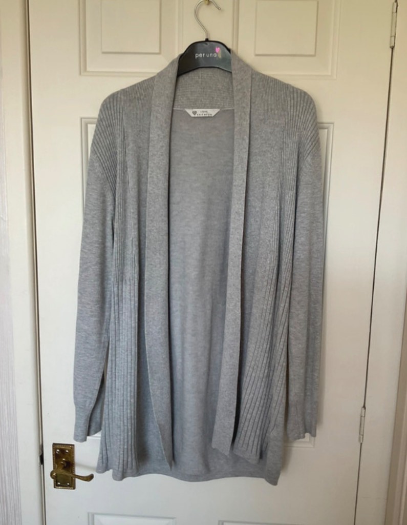 Bhs Grey longline cardigan size 12