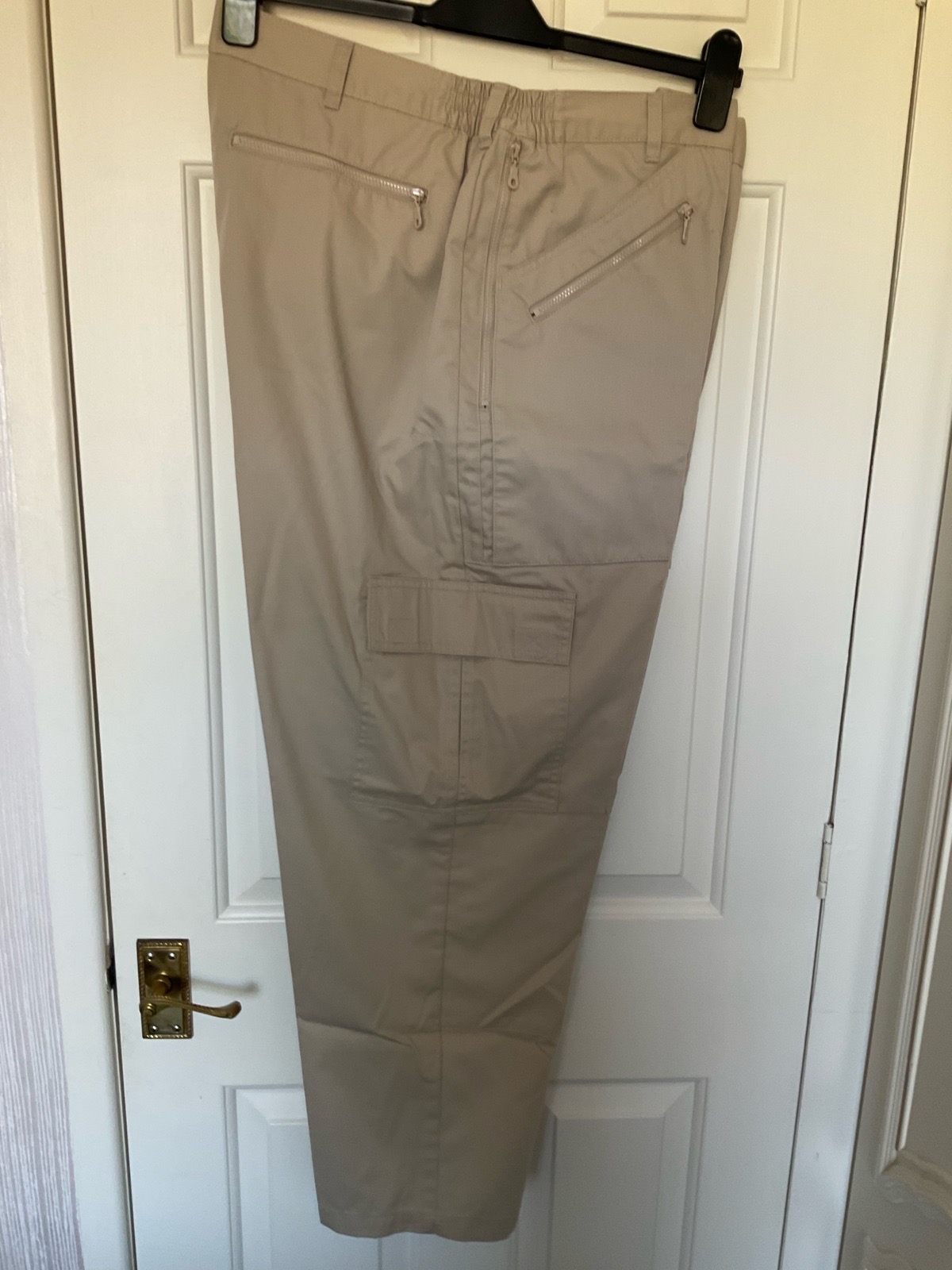 Stone water repellent multi pocket walking/golfing/outdoor trousers by Pegasus size W44