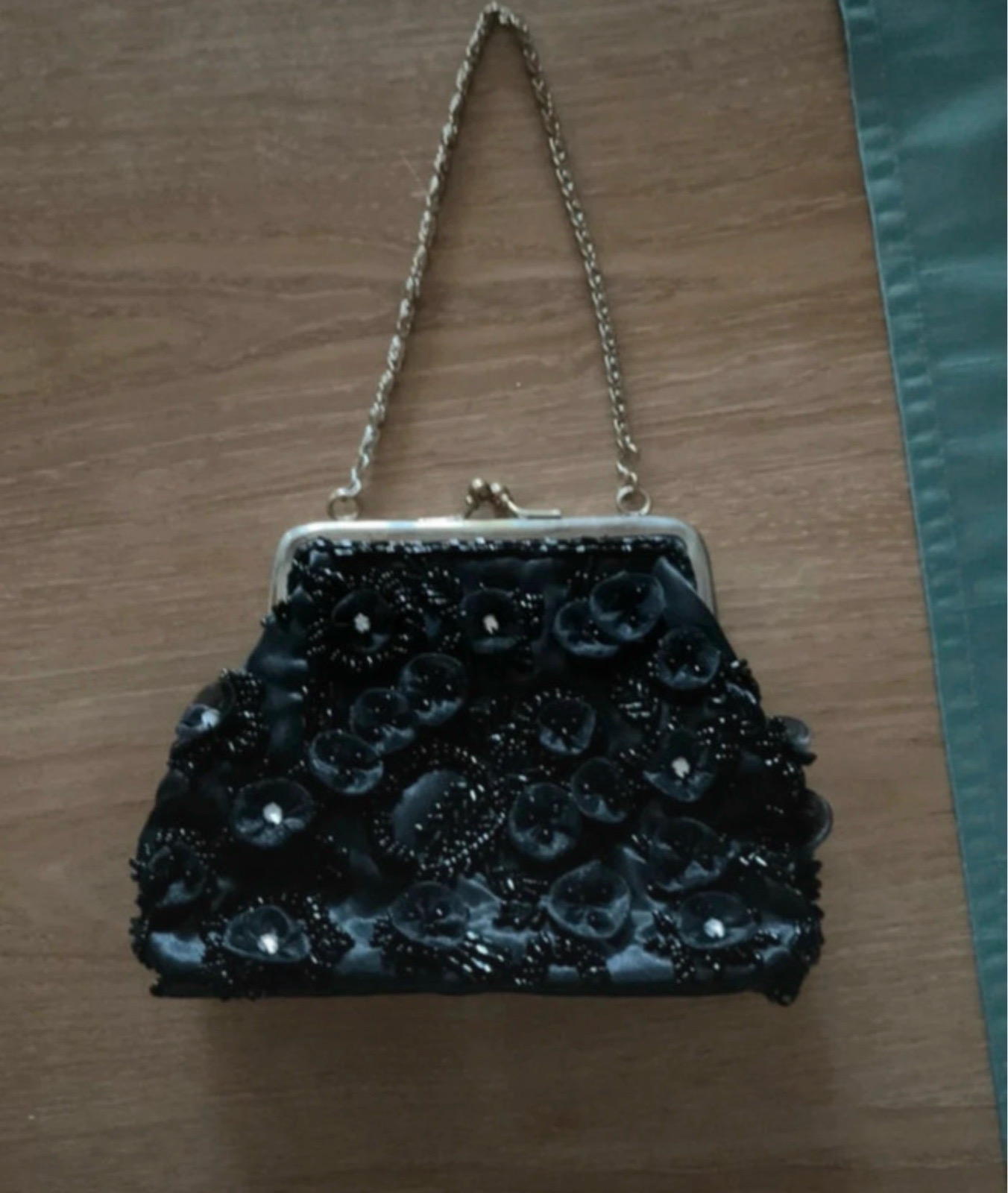 Per Una black clutch/shoulder bag/purse