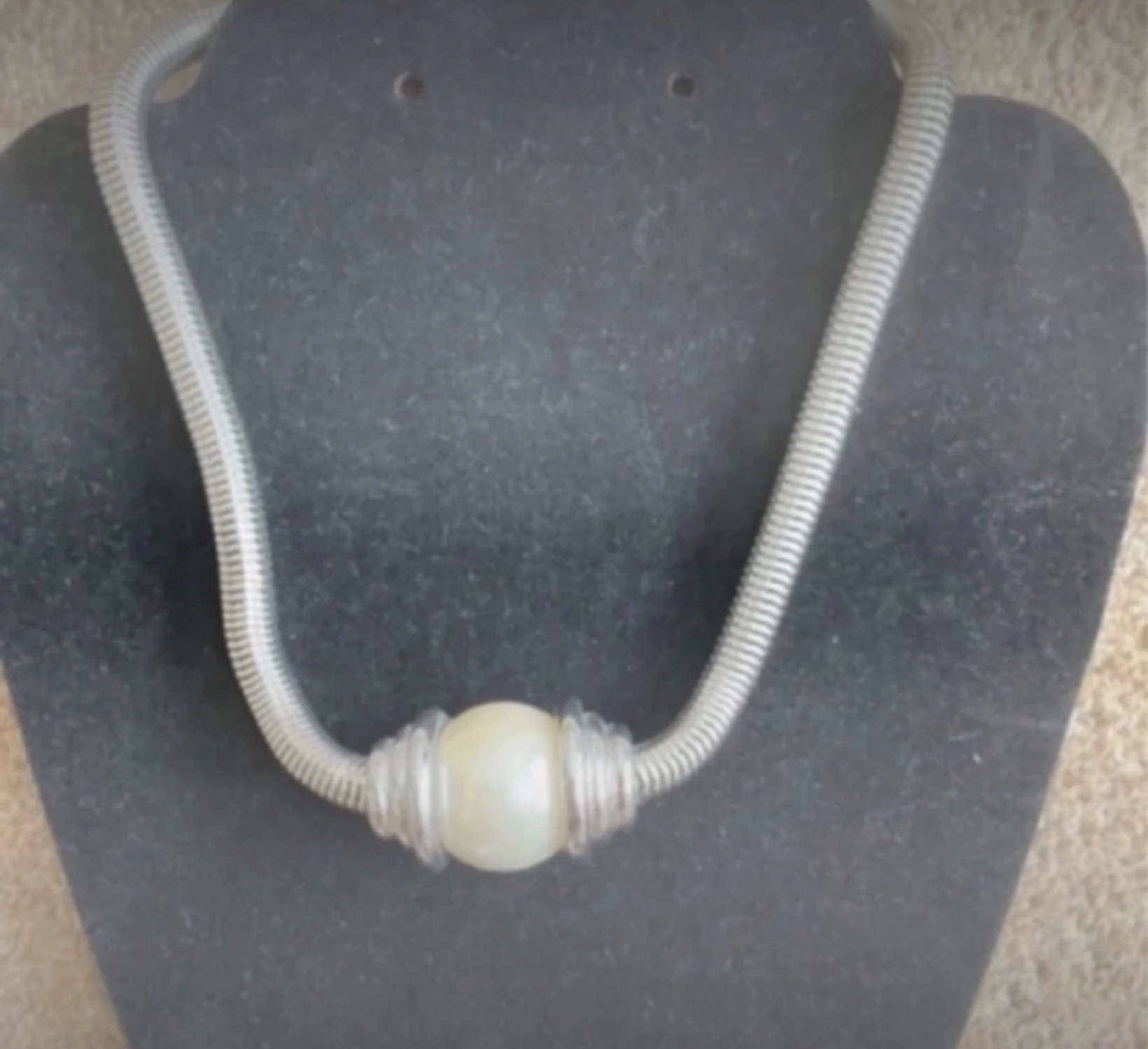 Per Una Faux pearl chunky necklace