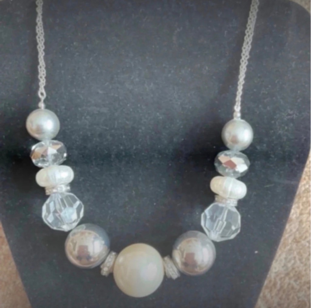 Marks and Spencer Faux pearl crystal necklace