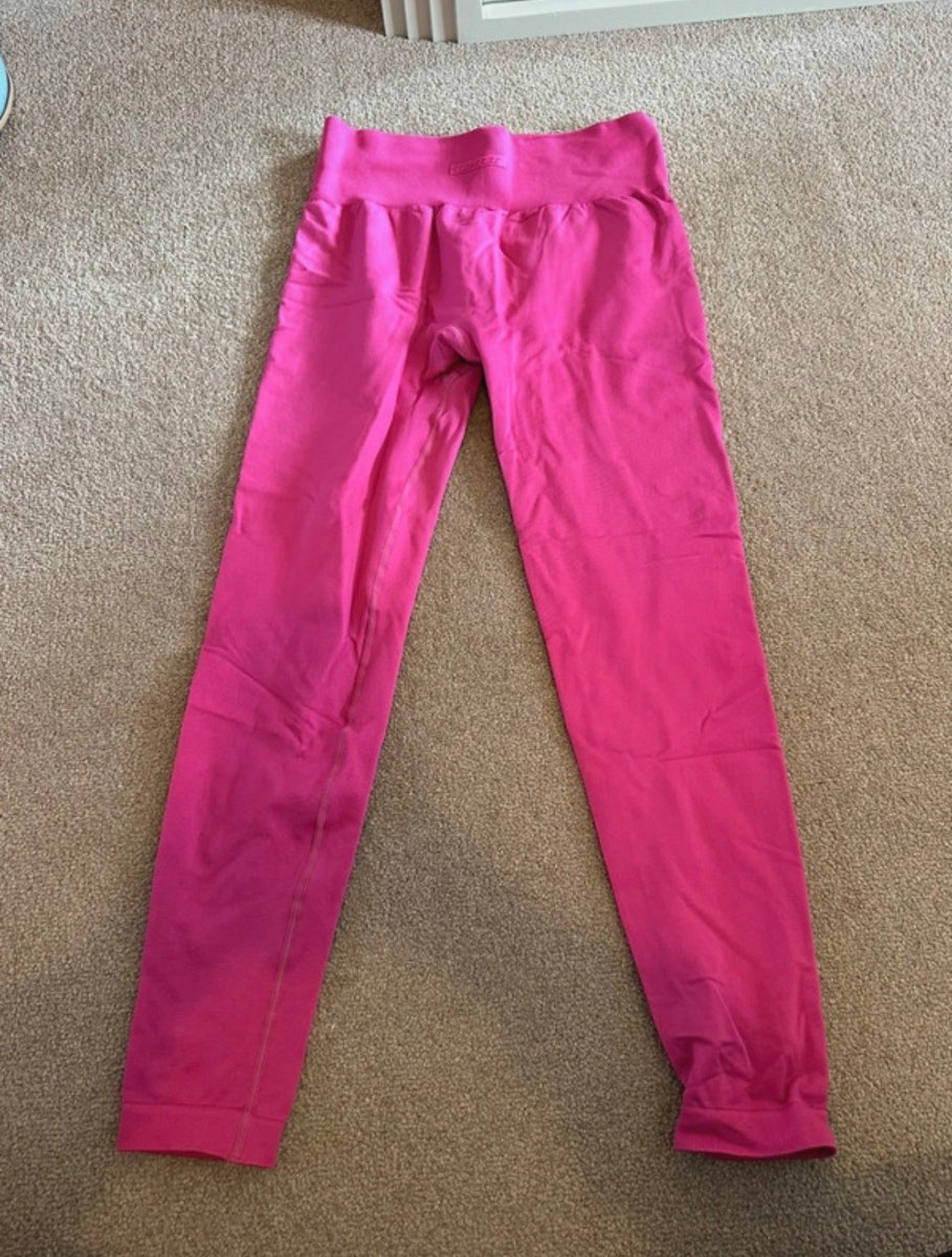 Bo+tee oh polly hot pink gym active leggings
