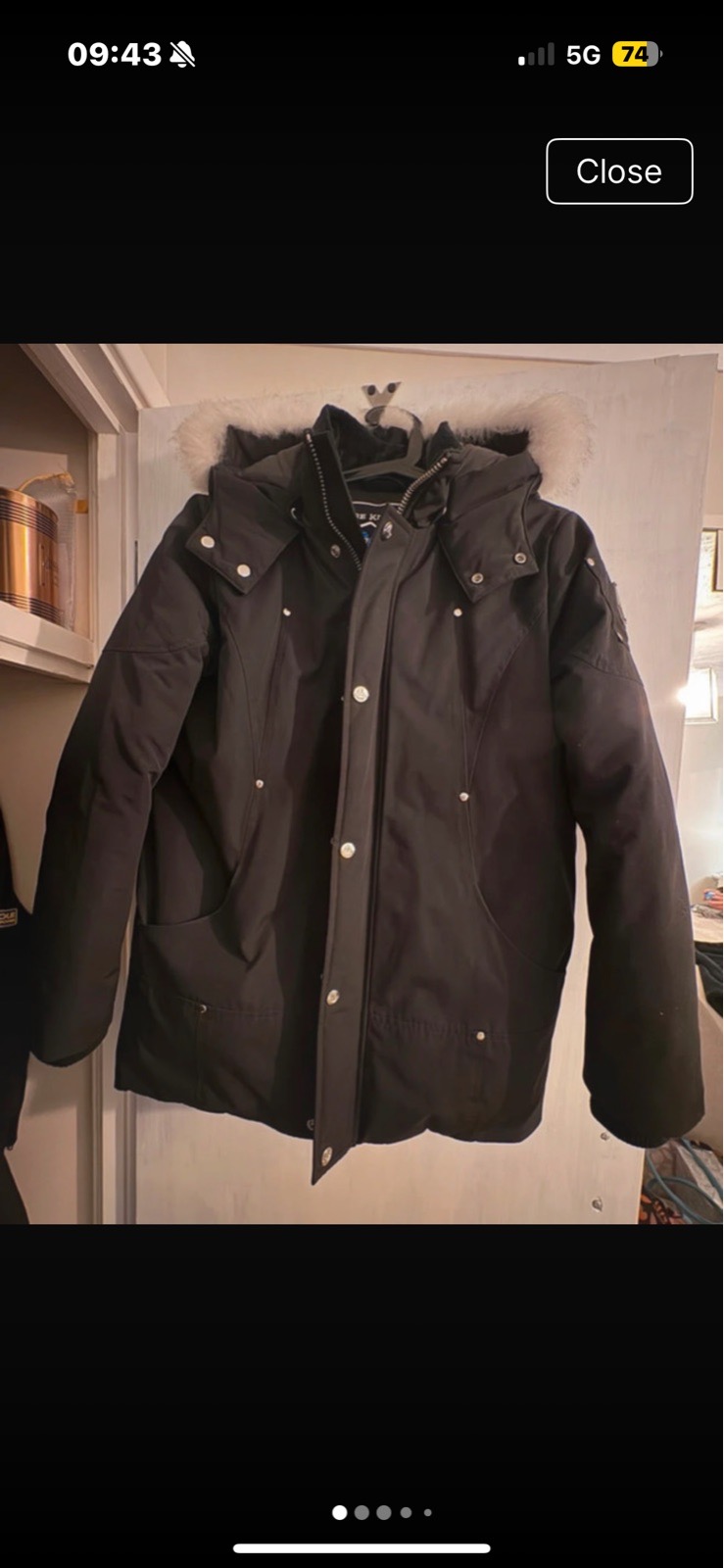 Moose knuckles parka coat boys XL