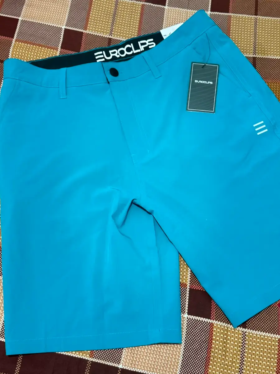 Euroclips Hybrid Walk Shorts – Electric Teal | Lightweight Summer Shorts for Men