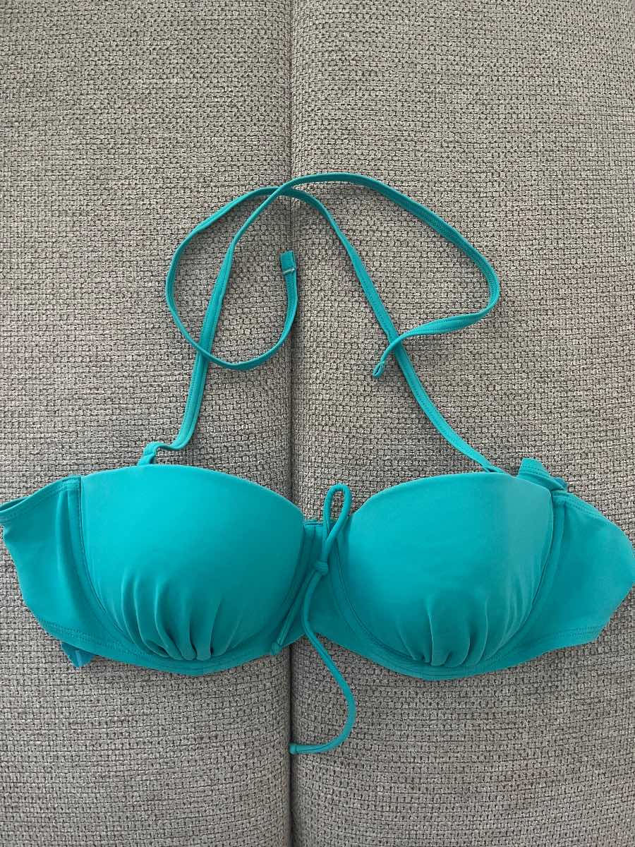 Teal bikini top