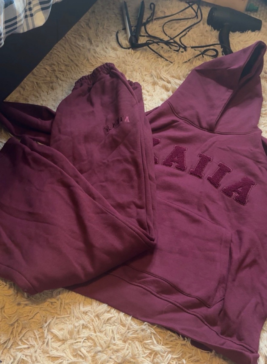 Burgundy kaiia the label tracksuit