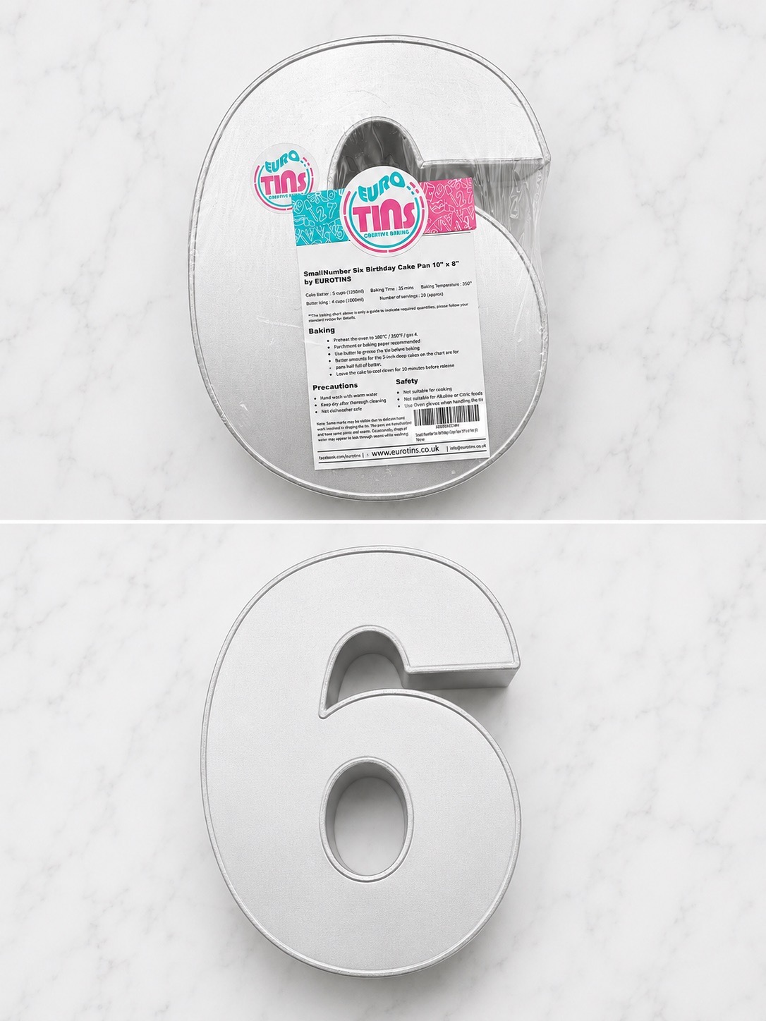 Small Number 6 Cake Tin