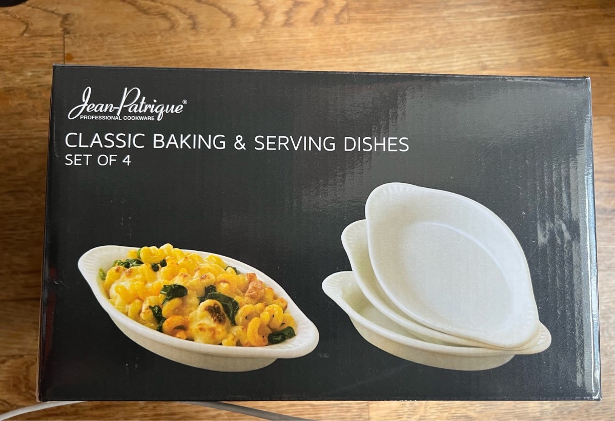 Set of 4 Baking & Serving dishes Brand New