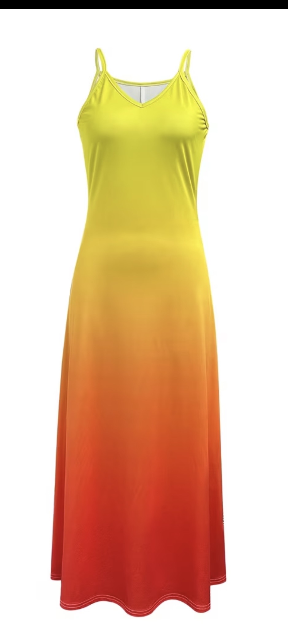 Yellow and orange long dress