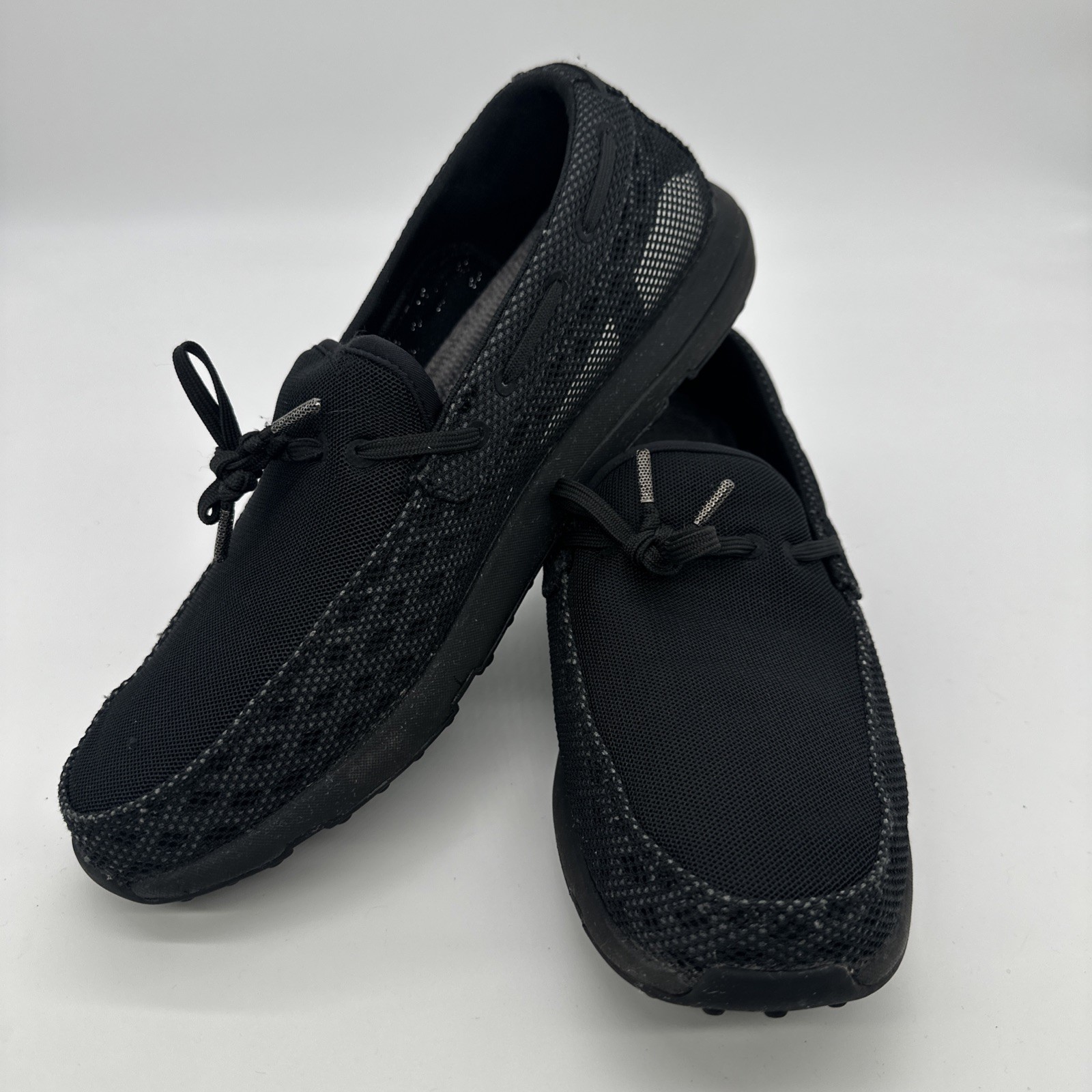 Swims Breeze Lace Washable Slip On Loafers - Mens UK 7 - Black