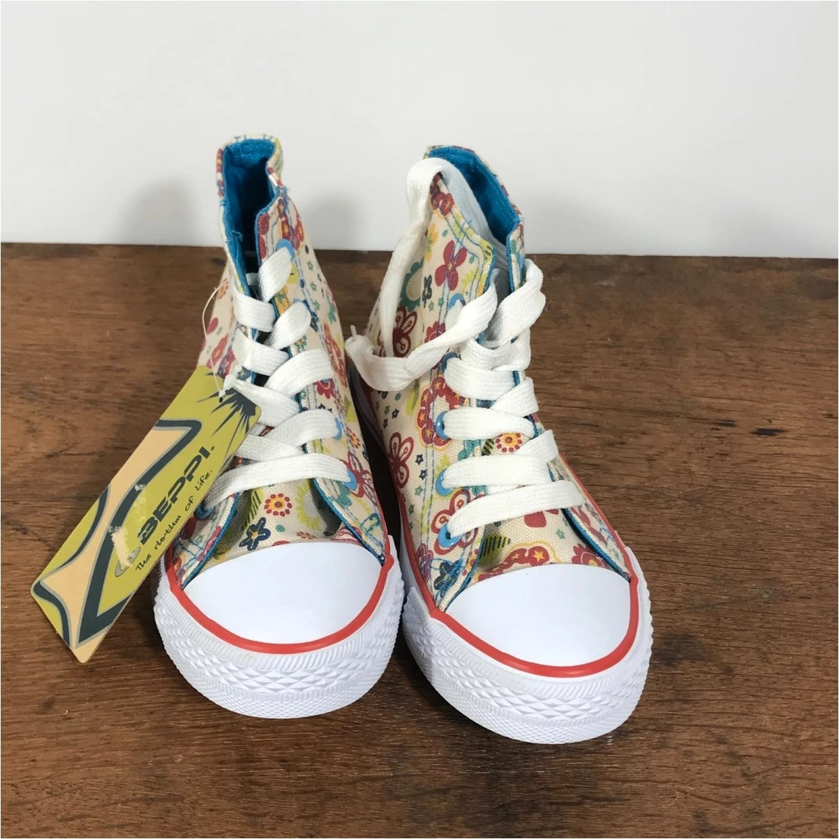 Beppi Dreams Mulicoured Kids' Floral High-Top Sneakers UK 12 EU 31 US 13