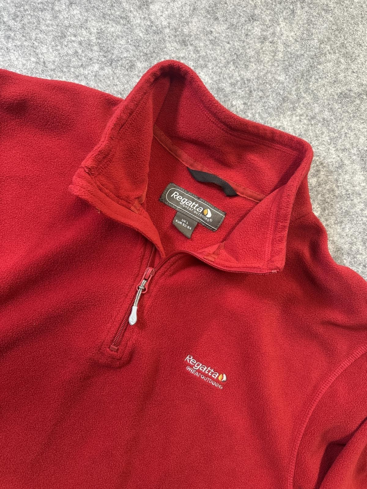 Regatta Men's Red Fleece Pullover Jumper Size Large Outdoor Casual