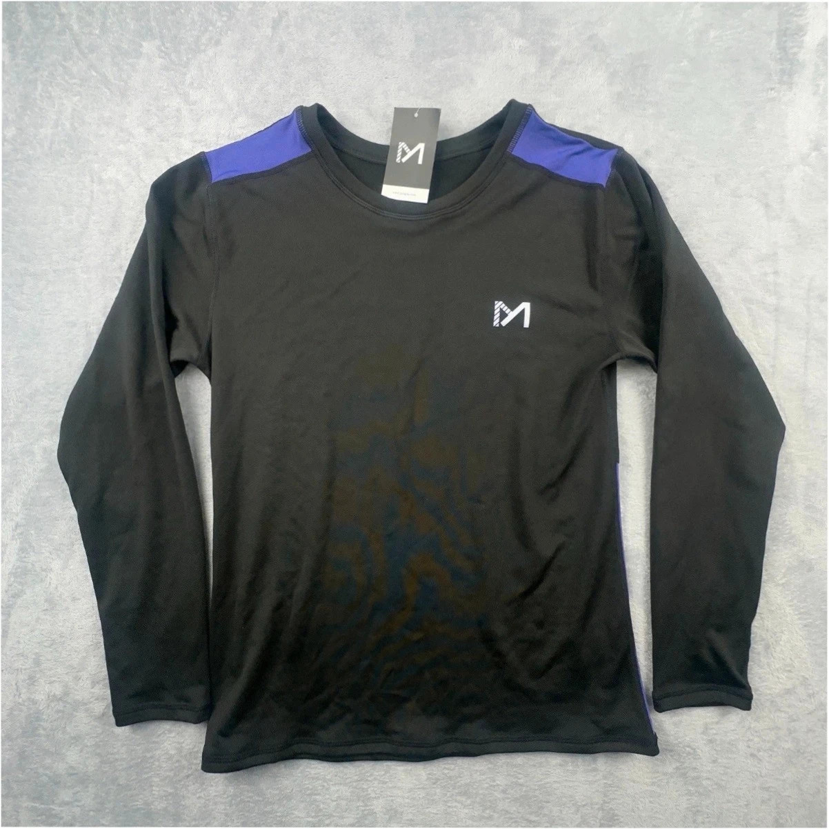 Yoga Gear Womens Black Purple Long Sleeve Running Run Lightweight Large