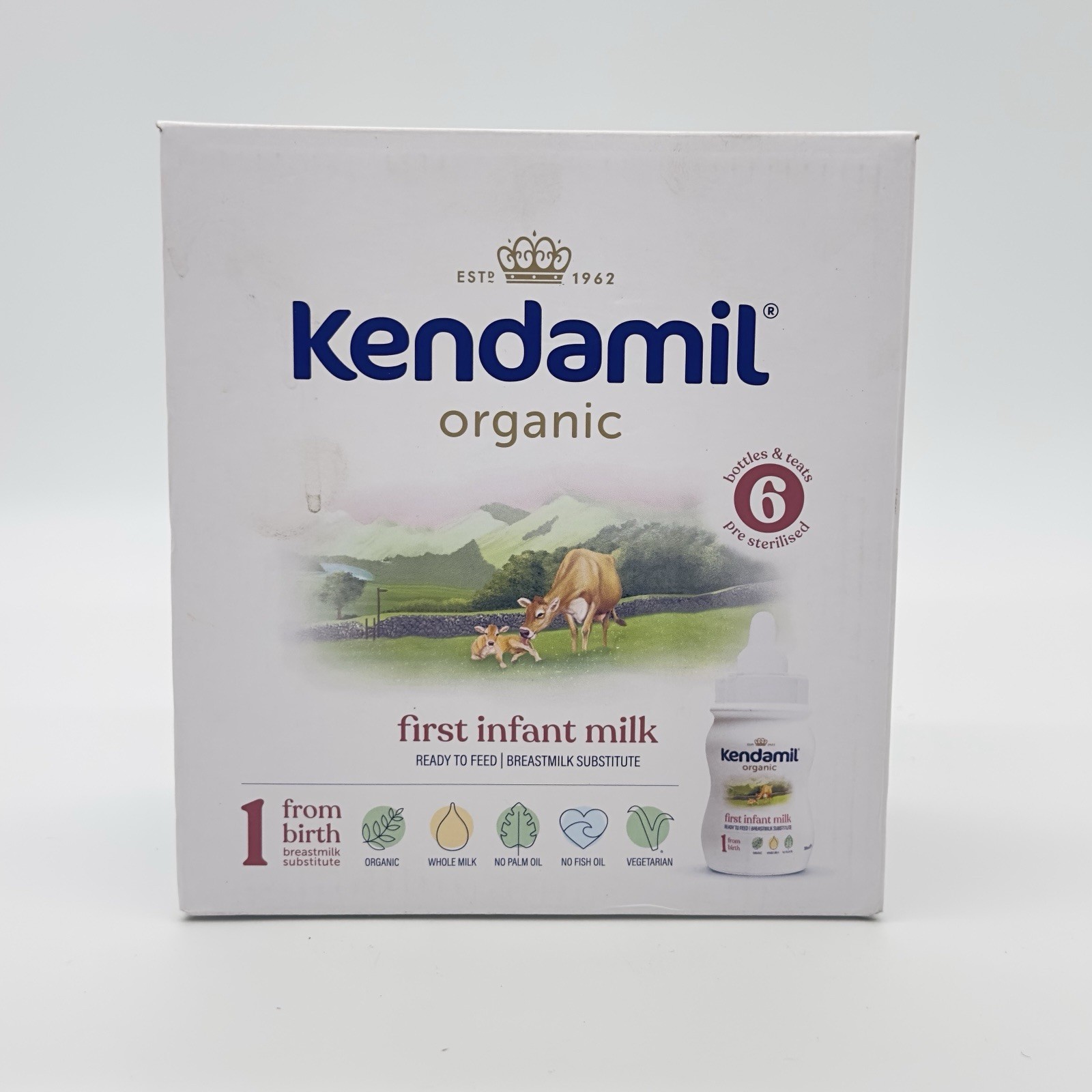 Kendamil Classic 1 First Infant Milk Ready To Feed From Birth 70ml x 6 Bottles