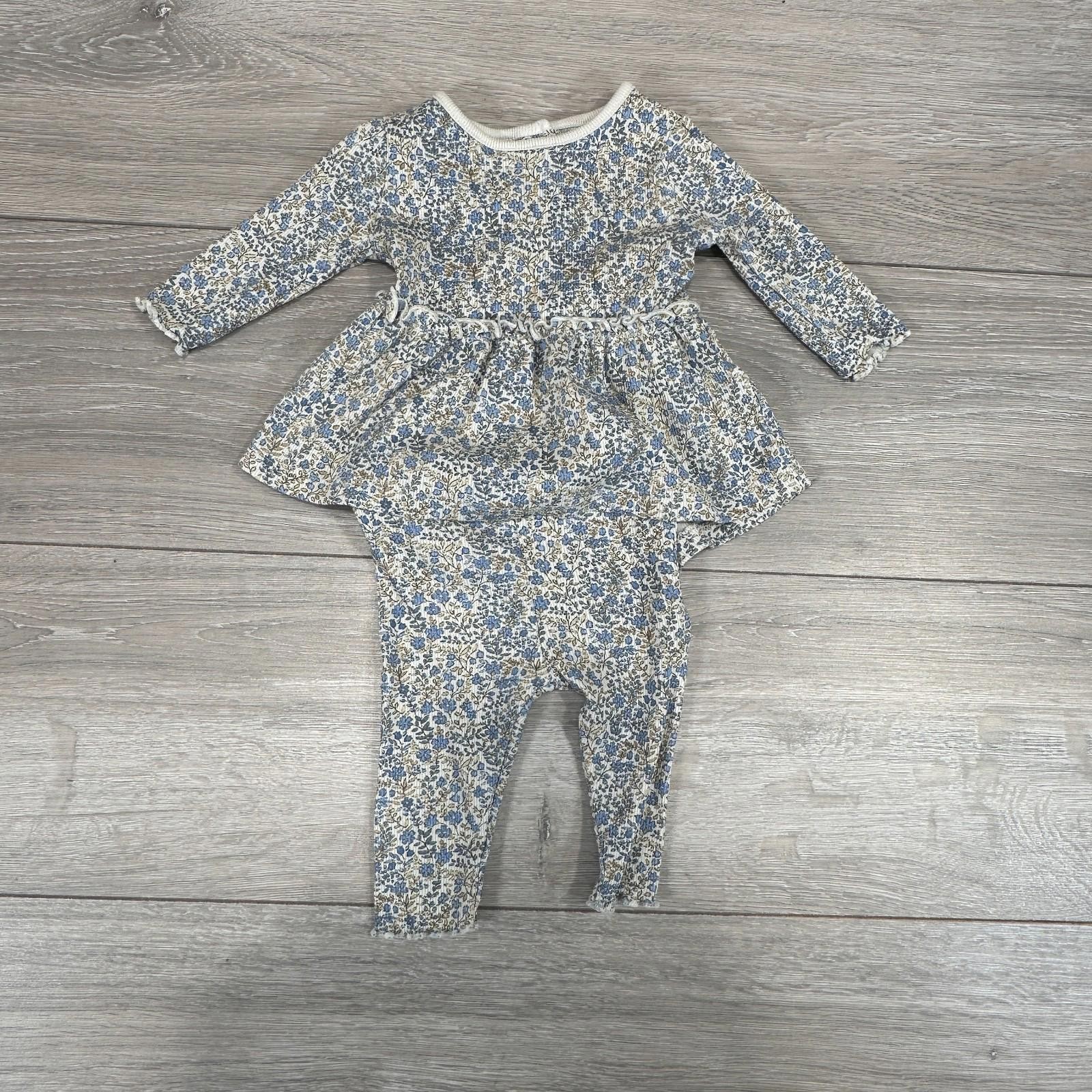 Baby Girls' Floral Long Sleeve Top and Leggings Set