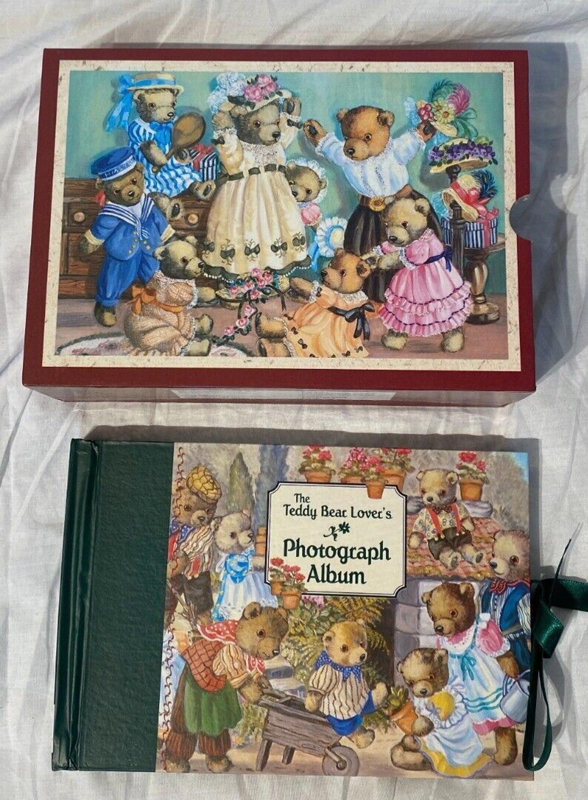The Teddy Bear Lover's Photograph Album Set- 3 Photo Album Box Set