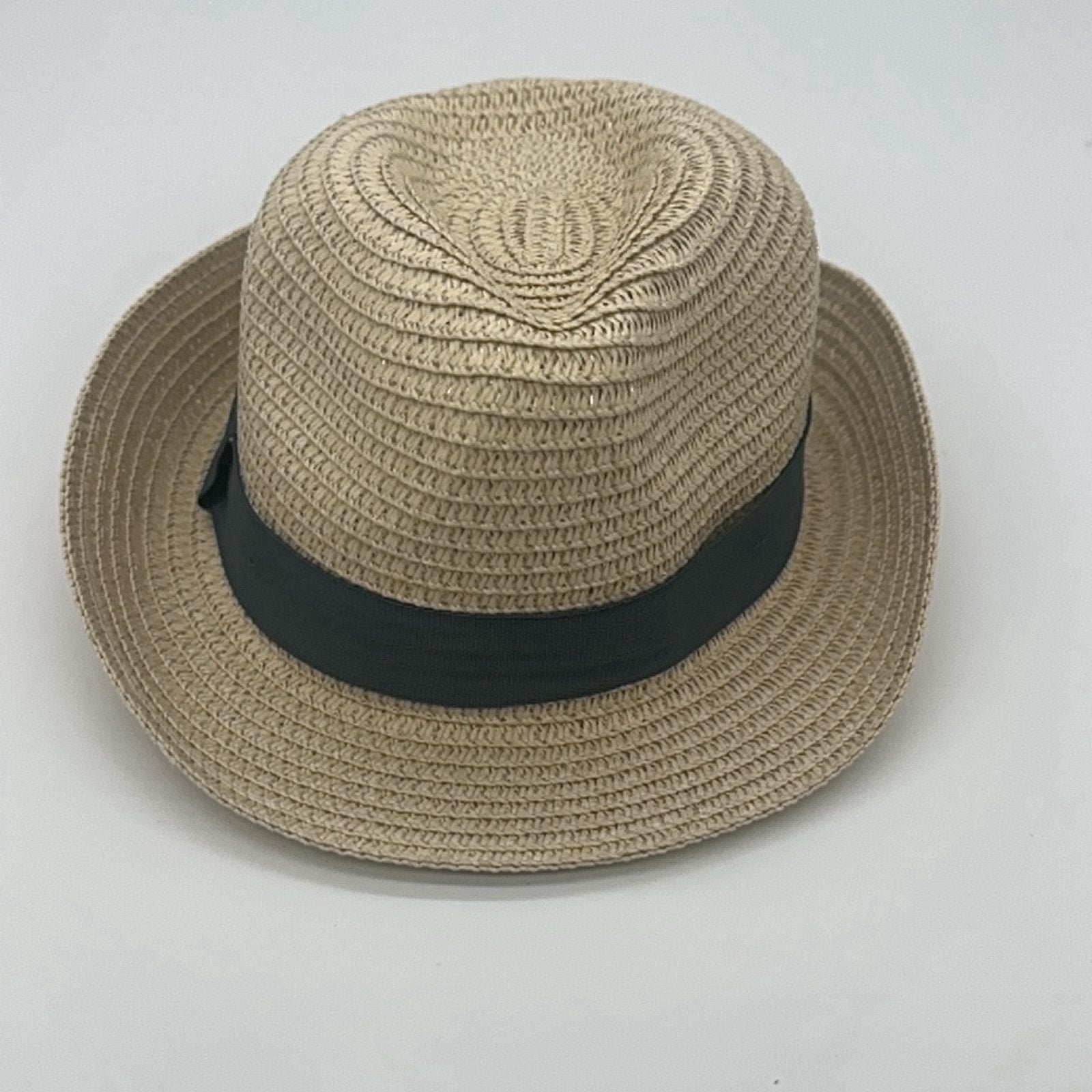Rachel Zoe‎ Littles Beige Straw Fedora Straw Hat Only One Size