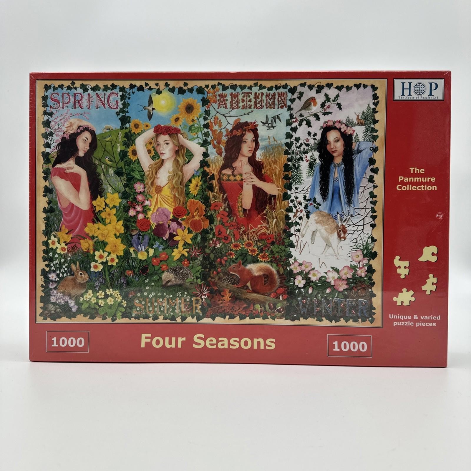 Four Seasons 1000 Deluxe House of Puzzles HOP Jigsaw Puzzle New