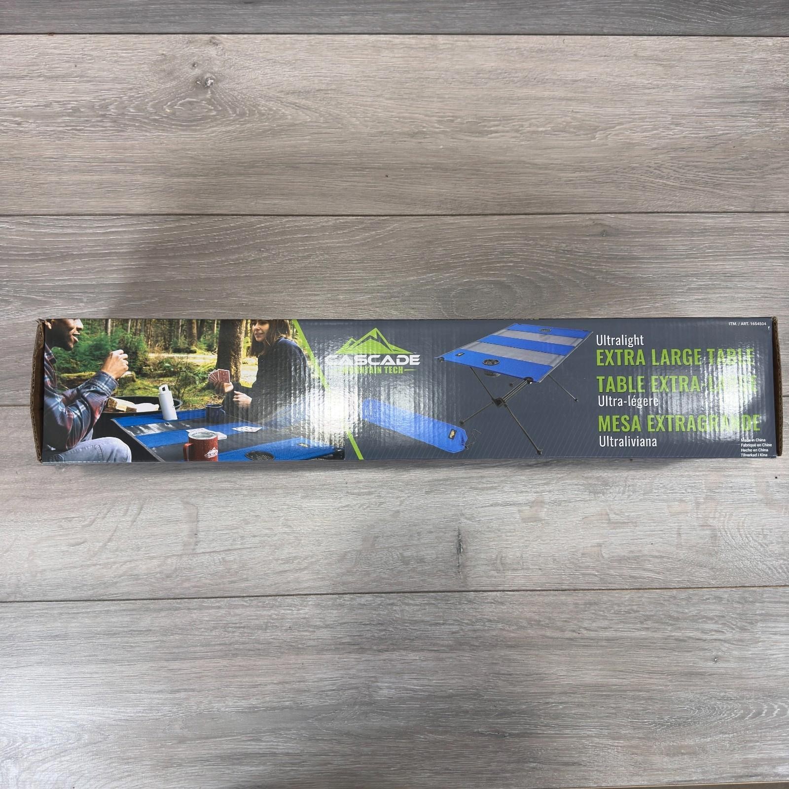 Cascade Mountain Tech Ultralight Extra Large Table Camping & Portable