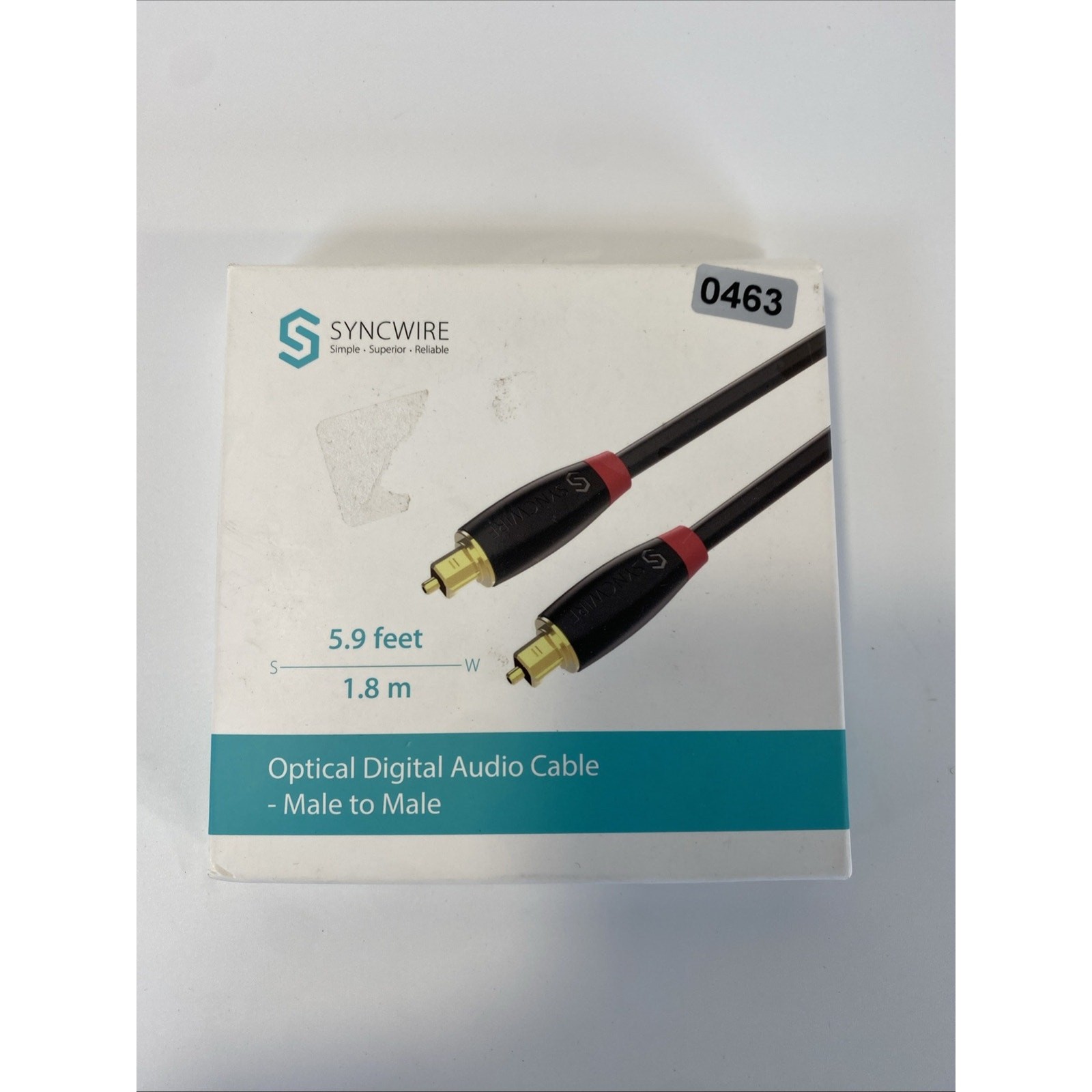 Syncwire Digital Optical Toslink Cable 24K Gold Plated Black SW-DO069