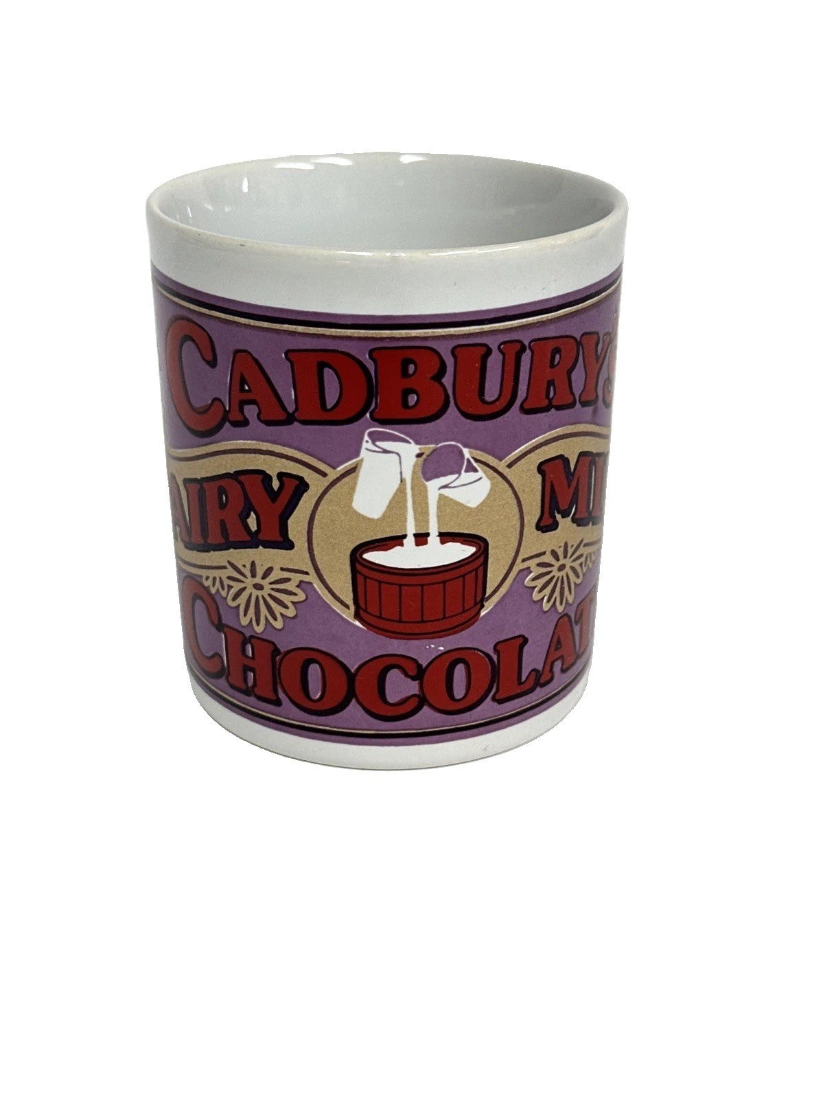 Cadburys Dairy Milk Chocolate Mug Staffordshire Kilncraft Pottery Vintage