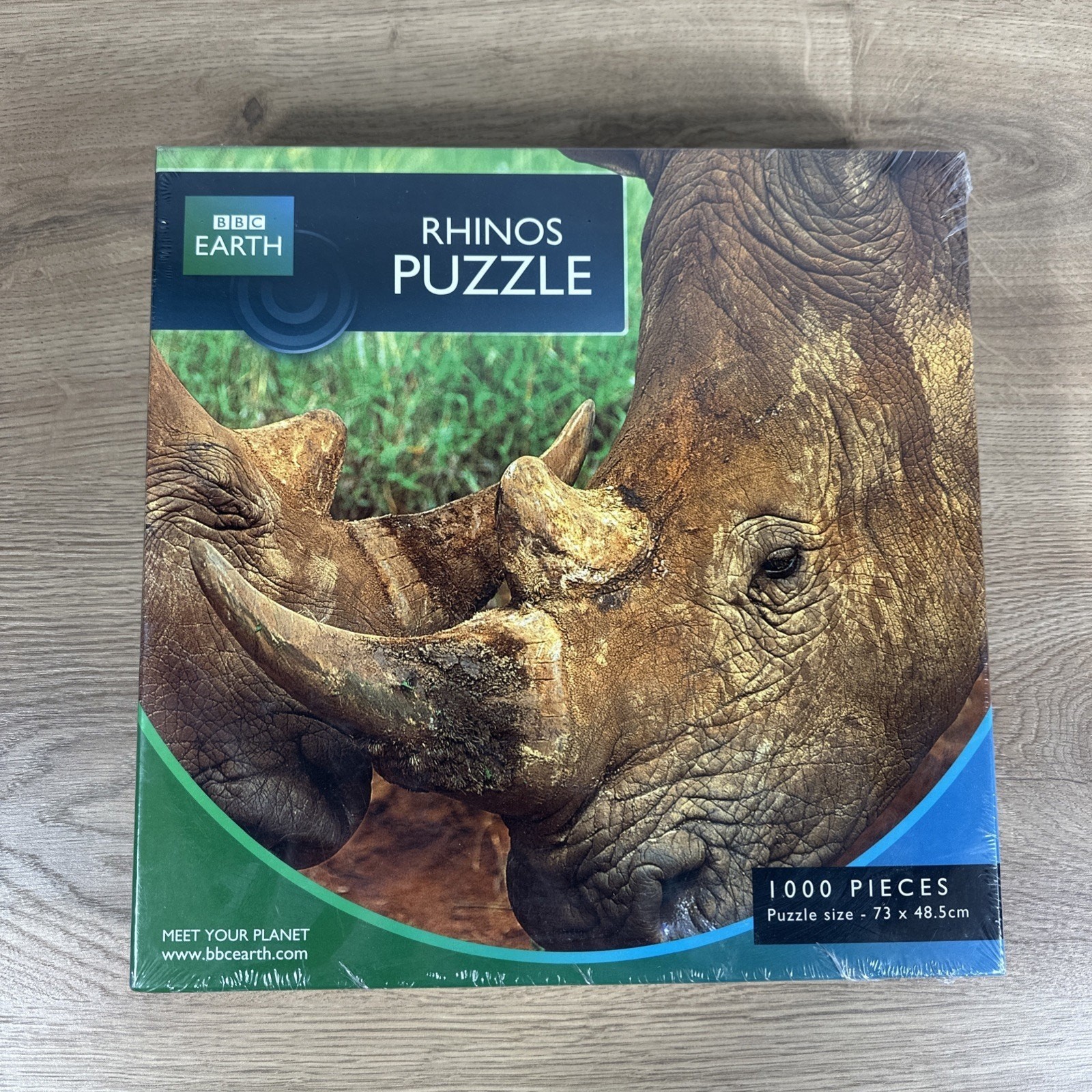 BBC Earth rhinos 1000 Piece Jigsaw Puzzle