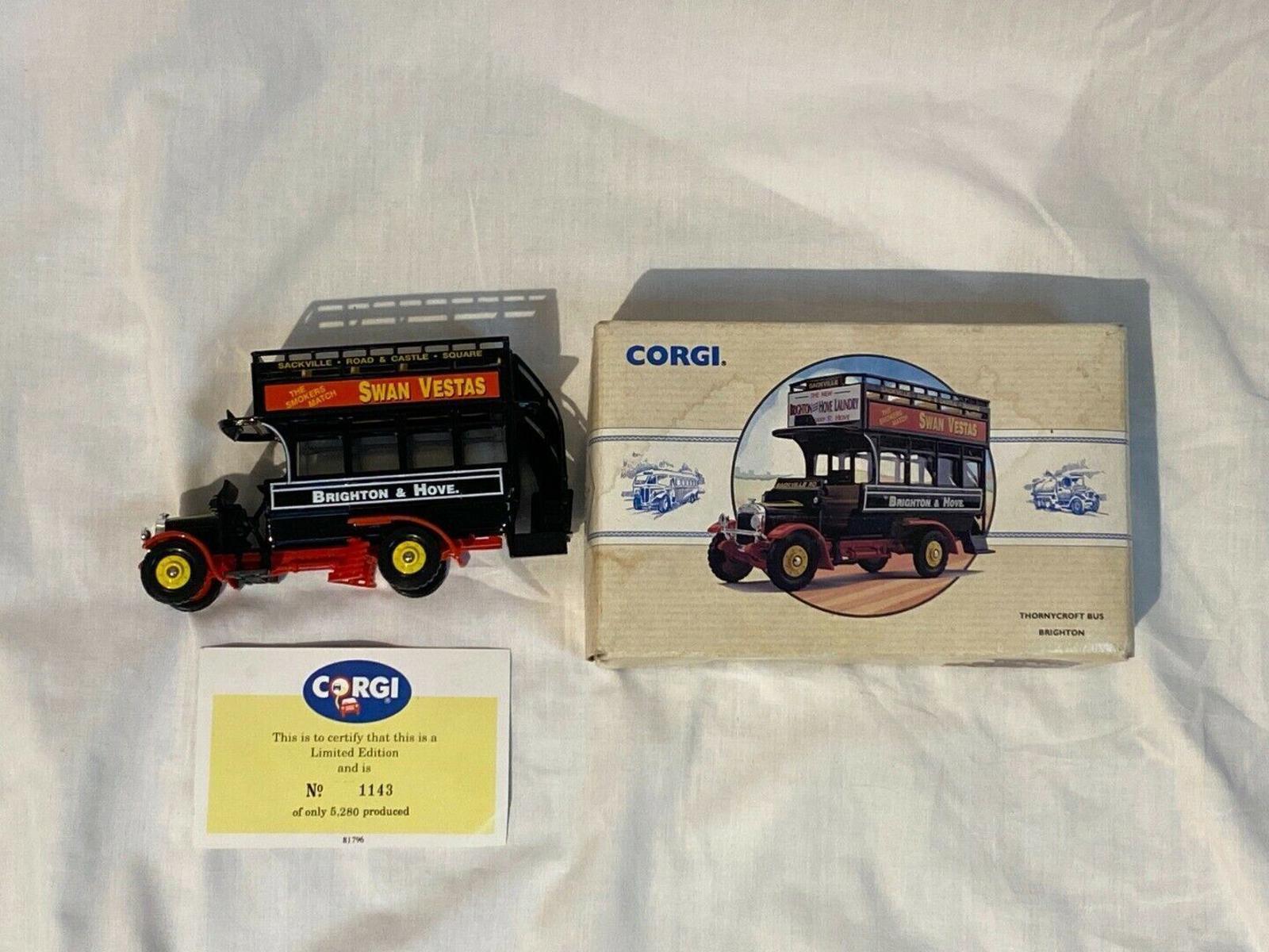 Corgi Thornycroft Bus Brighton 1993 Limited Edition No. 2329 (tagO953)