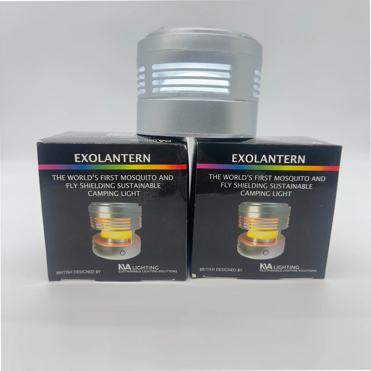 2 X Solar Mosquito Repellent Lamp Camping Caravan Lantern Exo Lantern
