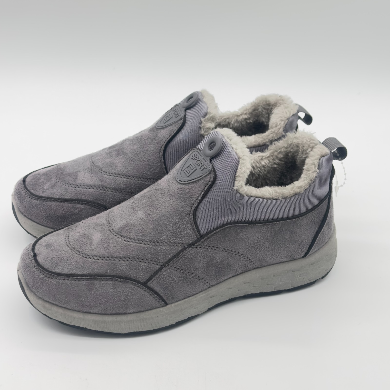FJ Sport Fleece Lined Trainers Unisex Suede Look Upper Slip Resistant EU 40 UK