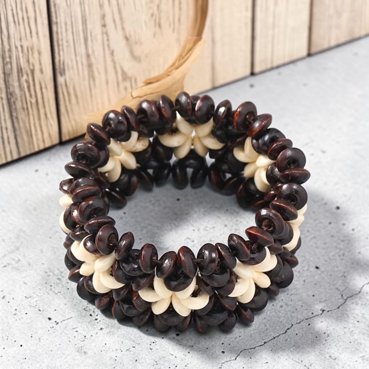 Boho beaded bracelet stretchy