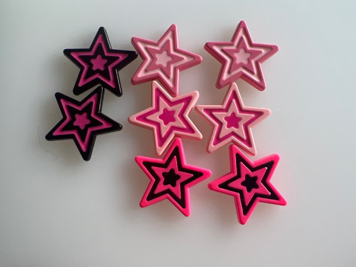 Mix colour flatback start charms