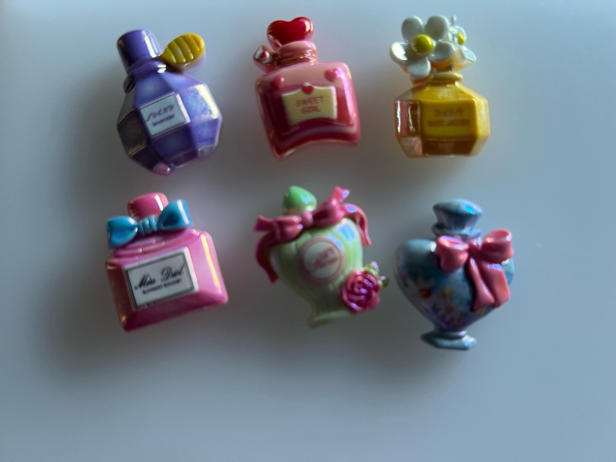 Mix colour resin perfume charms flat and