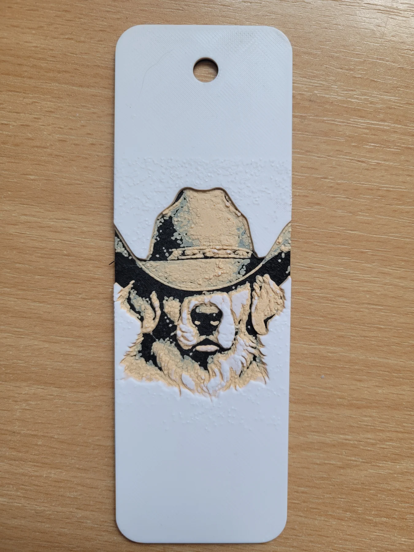 Cowboy dog bookmark