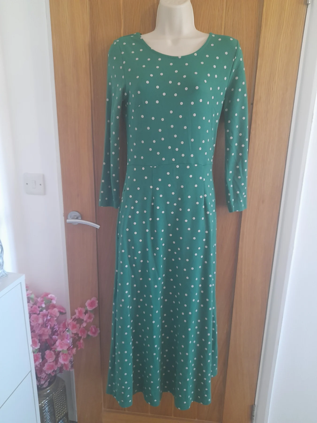 Joules spotted Midaxi dress. Size 10