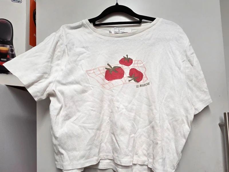 Primark Le Marché Tomato Crop Top T-Shirt
