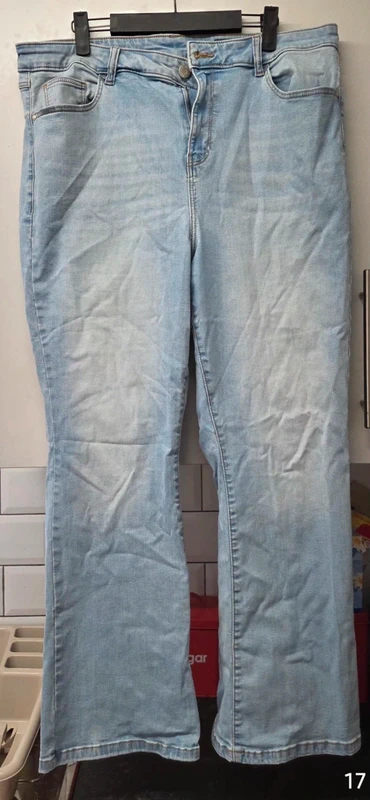 Light Blue Flare Denim Jeans